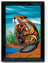 Charger l'image dans la galerie, Spirit Beaver Framed Prints by Mi'kmaq artist, Stephanie White