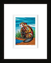 Load image into Gallery viewer, Spirit Beaver indigenous wall art by Stephanie White Canada