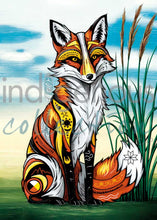 Load image into Gallery viewer, Stephanie White Framed Art Card Collection - Spirit fox