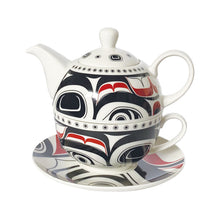 Charger l'image dans la galerie, Tea for 1 set, "Matriarch Bear"  by Indigenous Artist Morgan Asoyuf - North of Fifty Indigenous Boutique