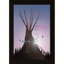 Laden Sie das Bild in den Galerie-Viewer, "Tee Pee" Wall Art, artwork by Indigenous artist Mark Preston