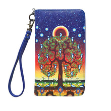 Laden Sie das Bild in den Galerie-Viewer, Tree of Life Travel Wallet design by Indigenous Artist James Jacko