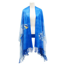 Laden Sie das Bild in den Galerie-Viewer, Maxine Noel Art Print Shawl Scarf Mother Winter, Native Artist, Indigenous Art