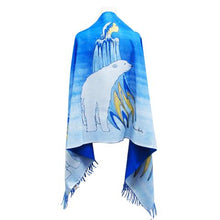 Laden Sie das Bild in den Galerie-Viewer, Maxine Noel Art Print Shawl Scarf Mother Winter, Native Artist, Indigenous Art