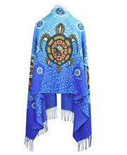 Laden Sie das Bild in den Galerie-Viewer, Native Artist Jack Jacko, Shawl, Indigenous Art, Medicine Trutle