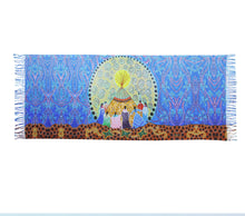 Laden Sie das Bild in den Galerie-Viewer, "Dancing Women" Art Print Shawl design by Métis Artist, Leah Dorion - North of Fifty Indigenous Boutique