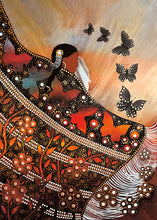 Laden Sie das Bild in den Galerie-Viewer, Butterfly Dance by Cree, Native artist, Indigenous Art, Betty Albert, North of Fifty 50