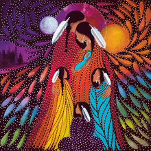 Laden Sie das Bild in den Galerie-Viewer, Family by Cree, Native artist, Indigenous Art, Betty Albert, North of Fifty 50