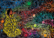 Laden Sie das Bild in den Galerie-Viewer, Imagination by Cree, Native artist, Indigenous Art, Betty Albert, North of Fifty 50