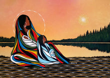 Laden Sie das Bild in den Galerie-Viewer, Morning Blessing by Cree, Native artist, Indigenous Art, Betty Albert, North of Fifty 50