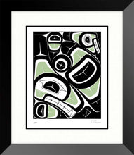 Laden Sie das Bild in den Galerie-Viewer, LIMITED EDITION ART PRINT -  Whale by Native artist Derek Thomas - North of 50 Métis Designs