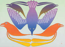 Laden Sie das Bild in den Galerie-Viewer, Feathered Rainbow by Native artist Kenojuak Ashevak, North of Fifty 50