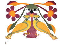Laden Sie das Bild in den Galerie-Viewer, Resplendent Owl by Native artist Kenojuak Ashevak, North of Fifty 50