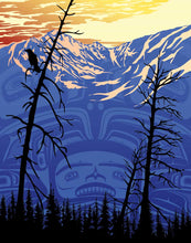 Laden Sie das Bild in den Galerie-Viewer, Best Friends at Sunset by Mark Preston, native artist, Indigenous Art, Northwest Coast art, North of Fifty 50