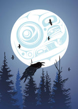 Laden Sie das Bild in den Galerie-Viewer, LIMITED EDITION ART PRINT -  Raven Moon by Mark Preston - North of 50 Métis Designs