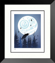 Laden Sie das Bild in den Galerie-Viewer, LIMITED EDITION ART PRINT -  Raven Moon by Mark Preston - North of 50 Métis Designs