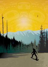 Laden Sie das Bild in den Galerie-Viewer, Sasquatch by Mark Preston, native artist, Indigenous Art, Northwest Coast art, North of Fifty 50