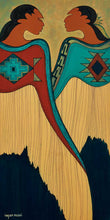 Laden Sie das Bild in den Galerie-Viewer, My Sister Myself by Native artist, Indigenous Art, Sioux, Maxine Noel, North of Fifty 50