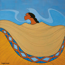 Laden Sie das Bild in den Galerie-Viewer, Under the Shadow of the Hawk by Native artist, Indigenous Art, Sioux, Maxine Noel, North of Fifty 50
