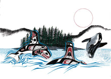 Laden Sie das Bild in den Galerie-Viewer, Breaching by Native artist, Indigenous Art, Richard Shorty, North of Fifty 50