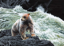 Laden Sie das Bild in den Galerie-Viewer, Spirit Bear by Native artist, Indigenous Art, Richard Shorty, North of Fifty 50