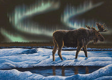 Laden Sie das Bild in den Galerie-Viewer, Ahaa He Is Walking by Native artist Ronnie Simon, North of Fifty 50