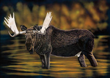 Laden Sie das Bild in den Galerie-Viewer, Alces by Native artist Ronnie Simon, North of Fifty 50
