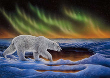Laden Sie das Bild in den Galerie-Viewer, Polar Night by Native artist Ronnie Simon, North of Fifty 50