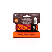 Laden Sie das Bild in den Galerie-Viewer, Every Child Matters  1/2 inch Wristband, artwork by Morgan Asoyuf  - size S - North of Fifty Indigenous Boutique