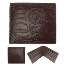 Charger l'image dans la galerie, "Spirit Wolf" Leather Embossed Wallet with artwork by Indigenous Artist Paul Windsor - North of Fifty Indigenous Boutique