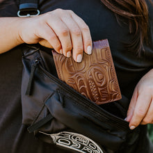 Charger l'image dans la galerie, "Spirit Wolf" Leather Embossed Wallet with artwork by Indigenous Artist Paul Windsor - North of Fifty Indigenous Boutique