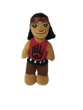 Laden Sie das Bild in den Galerie-Viewer, 12" Culture Canoe with 3 finger puppets, a Native artist Bill Helin design - North of Fifty Indigenous Boutique