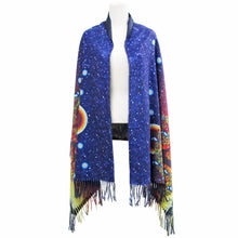 Laden Sie das Bild in den Galerie-Viewer, "Tree of Life" Art Print Shawl by Native Artist Jack Jacko - North of Fifty Indigenous Boutique