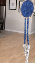 Charger l&#39;image dans la galerie, Blue Carp Leather Bolo by Namgis artist Jonathan Whonnock - North of Fifty Indigenous Boutique
