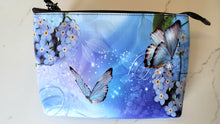 Load image into Gallery viewer, Blue Butterfly Cross body or large clutch - North of Fifty Indigenous Boutique
