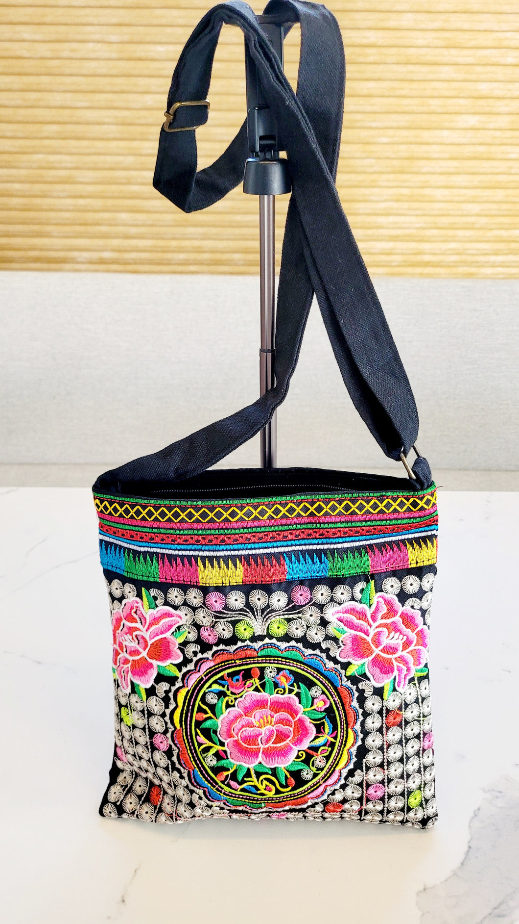 Embroidered Bohemian Messenger Bag