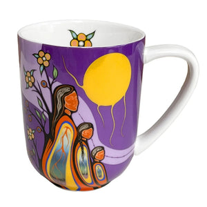 "Gifts from Creator" 16 oz mug by Native artist, Emily Kewageshig