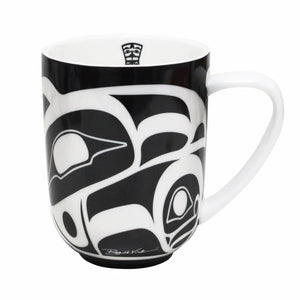 "Raven" 16 oz mug by Tsimshian Native artist, Roy Henry Vickers