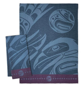 "Raven Moon" Tea Towel, design by Haida artist Allan Weir