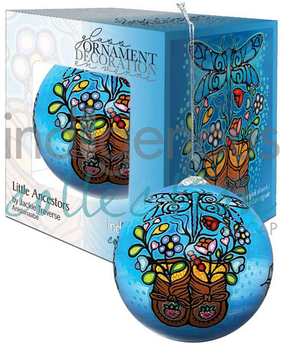 Jackie Traverse Indigenous Glass Ornament