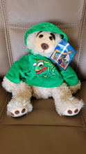 Laden Sie das Bild in den Galerie-Viewer, Mokey Spirit Bear with frog hoodie, Bill Helin design
