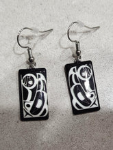Load image into Gallery viewer, Raven Earrings artwork by Roy Henry Vickers
