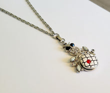 Load image into Gallery viewer, Necklace with detachable owl pendant and snap
