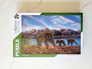 "Trail Blazing" 1000 piece Jigsaw Puzzle by Native artist, Ronnie Simon