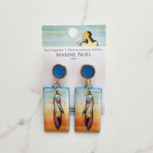 Laden Sie das Bild in den Galerie-Viewer, &quot;Not Forgotten&quot; Vegan Leather Earrings, artwork by Native artist Maxine Noel
