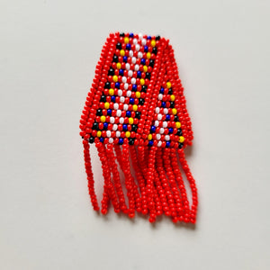 Metis sash pin beaded Indigenous art