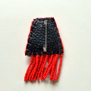 Hand crafted Beaded Metis Sash Pin