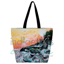 Charger l'image dans la galerie, Killer Whale Sunset by Metis artist Carla Joseph
