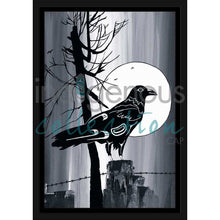 Load image into Gallery viewer, Diane Levesque Full Moon Raven Wall Art | Native Art Canada
