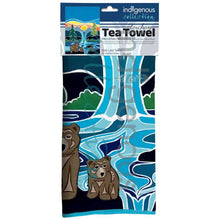 Charger l'image dans la galerie, "One Last Swim"  Tea Towel by Coast Salish artist, Shelley Davies
